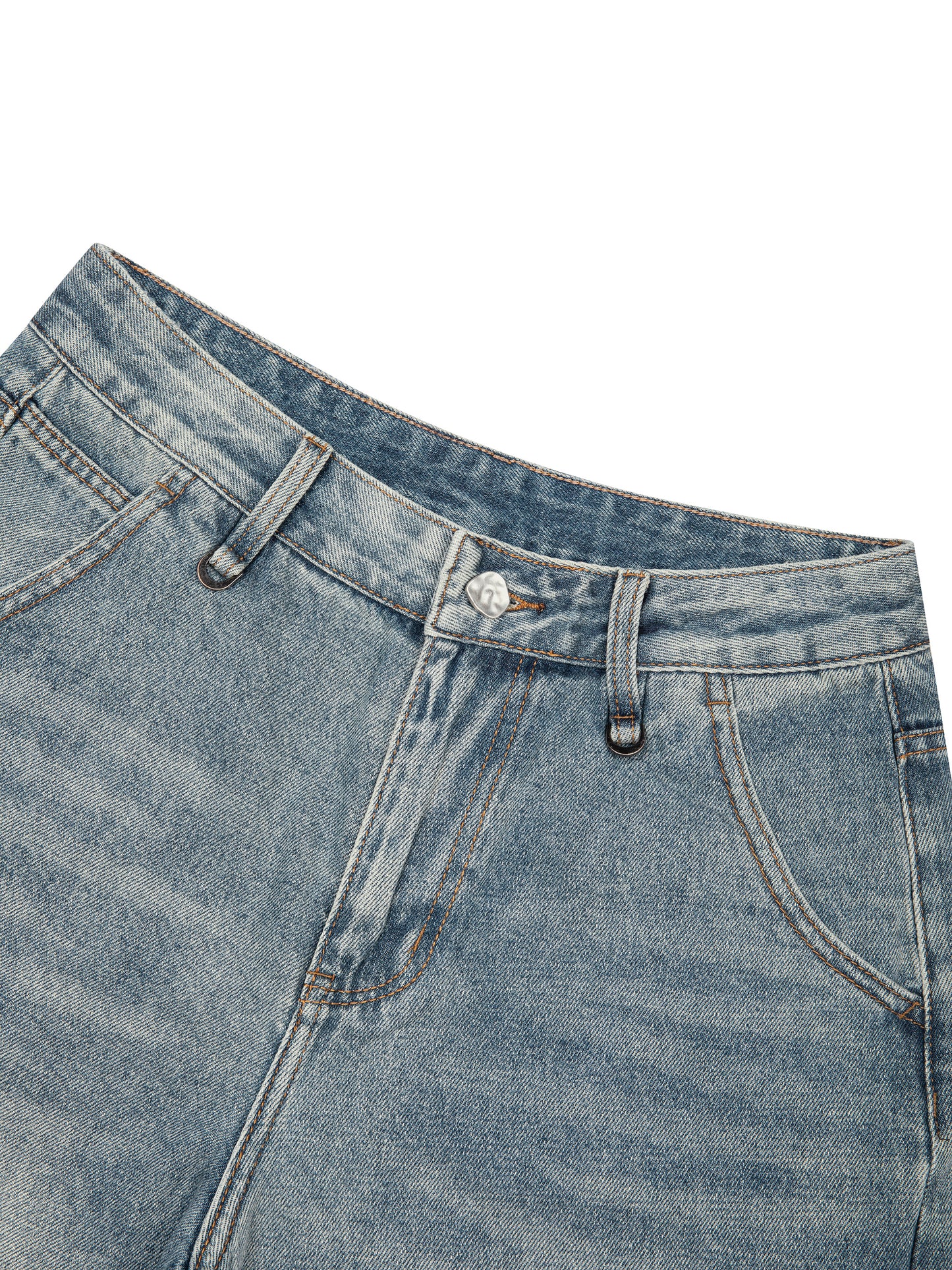 Vintage Wash Denim Shorts