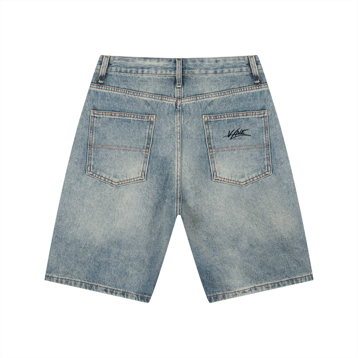 Vintage Wash Denim Shorts