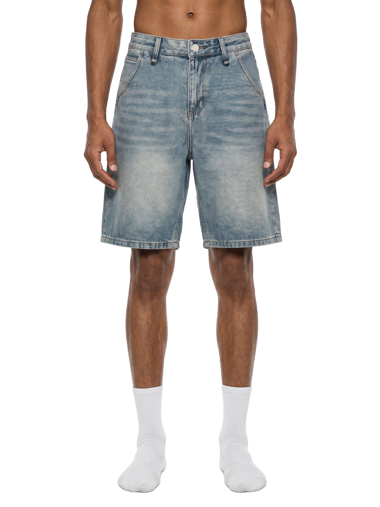 Vintage Wash Denim Shorts