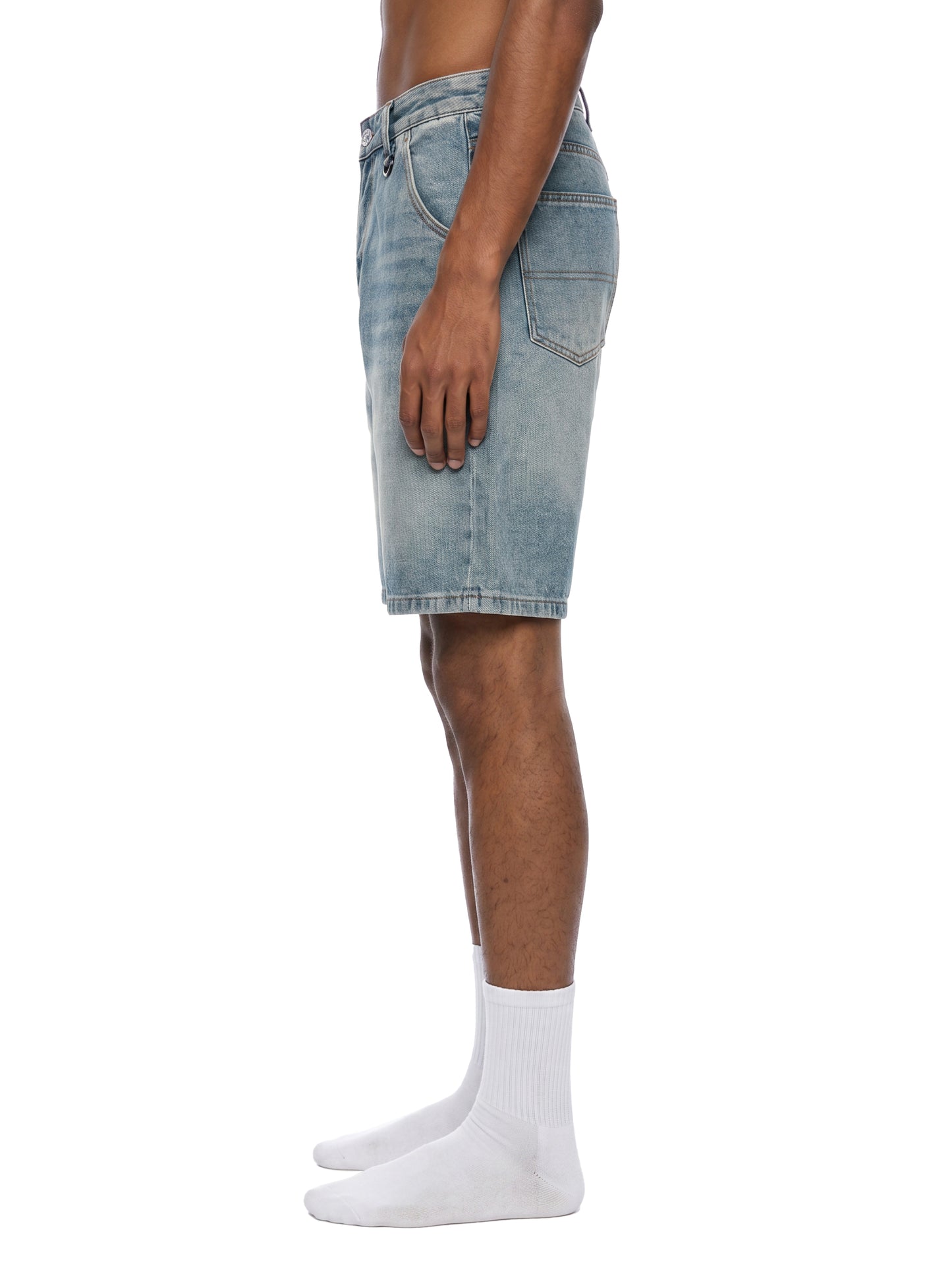 Vintage Wash Denim Shorts